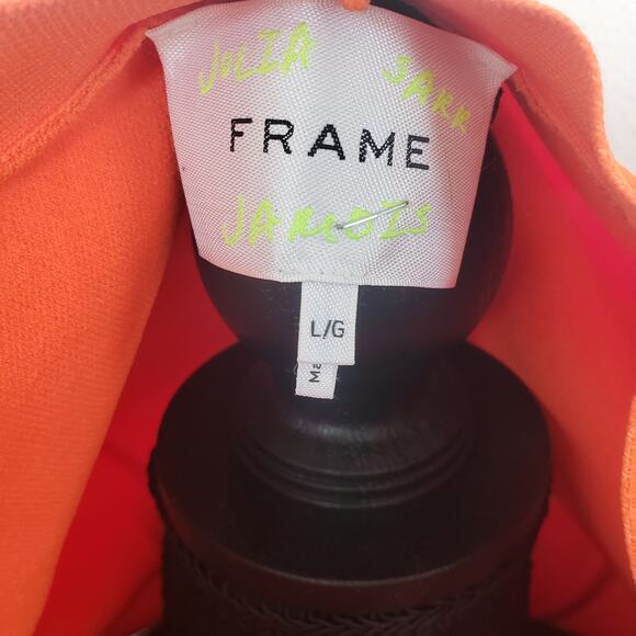 Frame Julia Sarr Jamois Cut-Out Stretch Woven Mini Dress Large - Picture 5 of 5